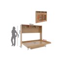Ver imagem 4 de Cama Dobrável Ccm8043 Amêndoa - Tecno Mobili