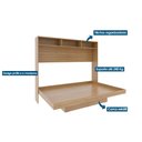 Ver imagem 3 de Cama Dobrável Ccm8043 Amêndoa - Tecno Mobili