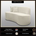 Ver imagem 2 de Sofá Curvo 2 Lugares Feijão Forma Orgânica Bouclé Maranata