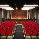 Ver imagem 6 de Kit 8 Cadeiras Hoteleiras Auditório Empilhável Sintético M23 Vermelho - Mpozenato