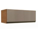 Ver imagem 1 de Armário Aéreo com Vidro Basculante 80cm Maxxi Marrom/Canela