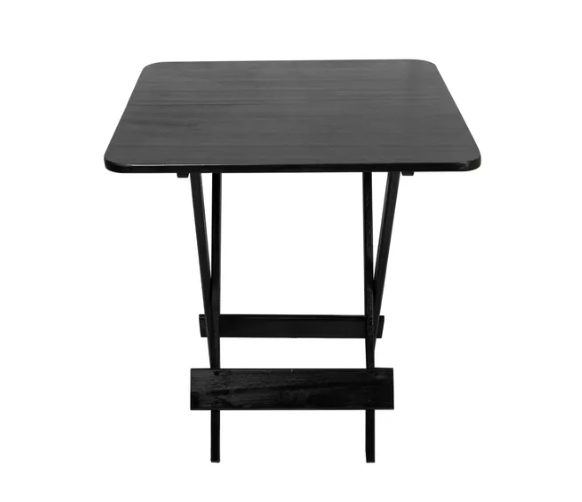 Mesa 70x70 Pinus com 4 Cadeias Cor Preto - 3