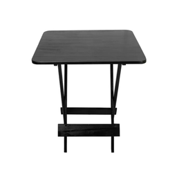 Mesa 70x70 Pinus com 4 Cadeias Cor Preto - 3