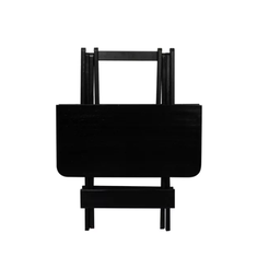 Mesa 70x70 Pinus com 4 Cadeias Cor Preto - 2