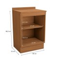 Ver imagem 5 de Balcão para Cozinha 1 Porta 60cm com Tampo Ciela Marrom/Canela