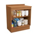 Ver imagem 4 de Balcão para Cozinha 2 Portas 80cm com Tampo Ciela Marrom/Canela