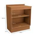 Ver imagem 5 de Balcão para Cozinha 2 Portas 80cm com Tampo Ciela Marrom/Canela
