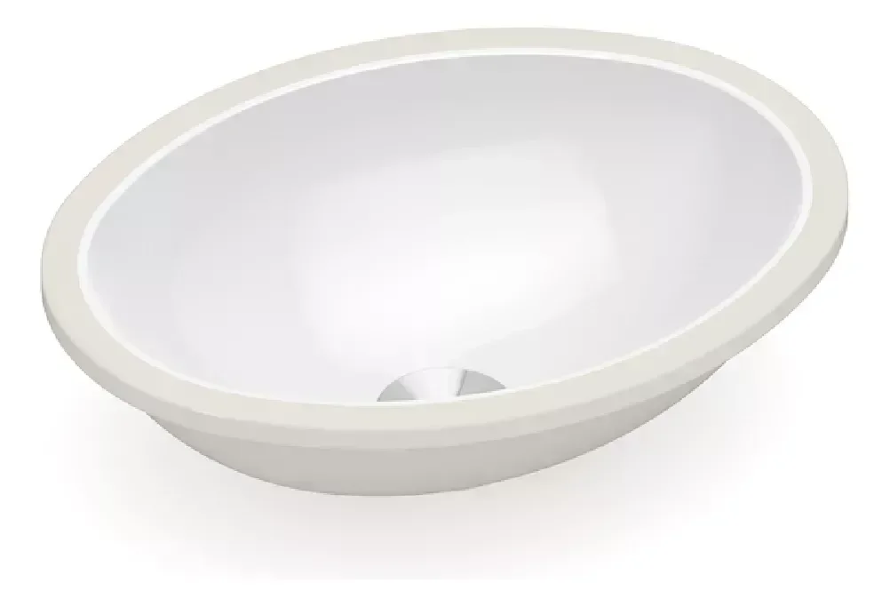 CUBA EMBUTIR OVAL 39*30 BRANCA    INCEPA