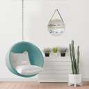 Ver imagem 6 de Espelho Decorativo Adnet Verde Alça Corino Caramelo 30cm Redondo Verde/Caramelo, 30 cm