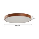 Ver imagem 3 de Plafon Nordecor Oris 2453 60cm Led Bivolt Imbuia Imbuia 2453