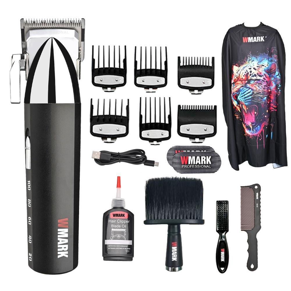 Maquina de Cortar Cabelo Wmark Ng 2039 Display de Bateria