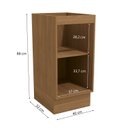 Ver imagem 5 de Balcão de Cozinha 400mm 1 Porta de Madeira