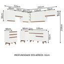 Ver imagem 4 de Armário de Cozinha Completa de Canto 462cm Branco Reims Madesa 03