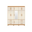 Ver imagem 1 de Guarda Roupa Triton Plus 11 Portas e 6 Gavetas - Cinamomo Off White - Albatroz