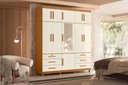 Ver imagem 2 de Guarda Roupa Triton Plus 11 Portas e 6 Gavetas - Cinamomo Off White - Albatroz