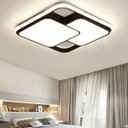 Ver imagem 5 de Luminária de Led de Sobrepor Quadrada Bivolt 32w 3 em 1 com Luz Central Dupla:preto