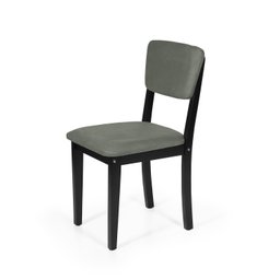 Mesa de Jantar Redonda Gabi Preta com 4 Cadeiras Estofadas Ella Preto/cinza - 5