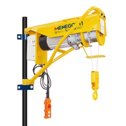 Guincho Coluna Regulavel MGC 200 30m sem Balde com Motor Monofasico 60hz Menegotti - 2