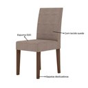 Ver imagem 4 de Conjunto Sala de Jantar Retangular Mesa Kate 120cm e 04 Cadeiras Josi Poliman Móveis