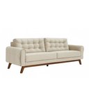 Ver imagem 3 de Sofá Clean 3 Lugares 230cm Bouclé Off White - Sallar Home