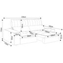 Ver imagem 4 de Sofá Retrátil 3 Lugares com Porta Copo 230cm Andes F05 Veludo Cinza - Mpozenato