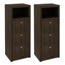 Ver imagem 1 de Kit 2 Gaveteiros 3 Gavetas para Pasta Suspensa Me4118