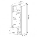 Ver imagem 6 de Kit 2 Gaveteiros 3 Gavetas para Pasta Suspensa ME4118 Marrom/Rustico
