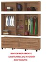 Ver imagem 4 de Roupeiro / Guarda Roupas Gav Triplex 5 Portas com Espelho Central + 6 Gavetas Puxadores em Madeira C
