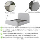 Ver imagem 2 de Cama Queen Estofada Alto Padrão Quarto Aconchegante Requinte Acabamento Premium Confortável e Linda