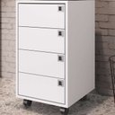 Ver imagem 5 de Kit 2 Gaveteiros 4 Gavetas Office Branco