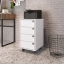 Ver imagem 2 de Kit 2 Gaveteiros 4 Gavetas Office Branco