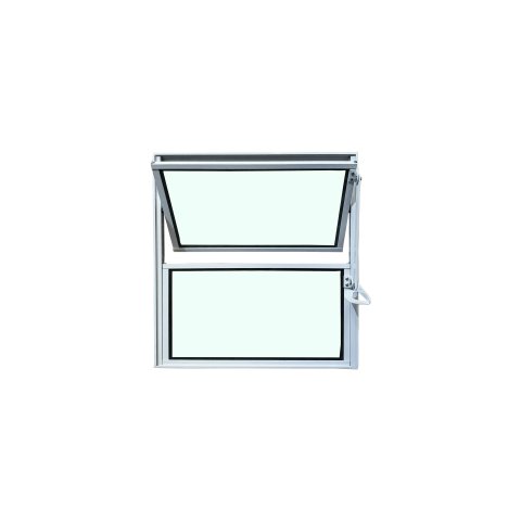 Vitro Basculante 40x40 Alumínio Branco