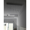 Ver imagem 4 de Varal de Teto Individual 10 Varetas Aluminio Branco - 100cm