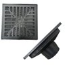 Ralo Aluminio Preto Fosco 20x20 Coletor 4 Polegadas Tela - 1