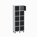 Ver imagem 2 de Armário Locker Guarda Volume Aço Light 10 Portas 69x179,5cm