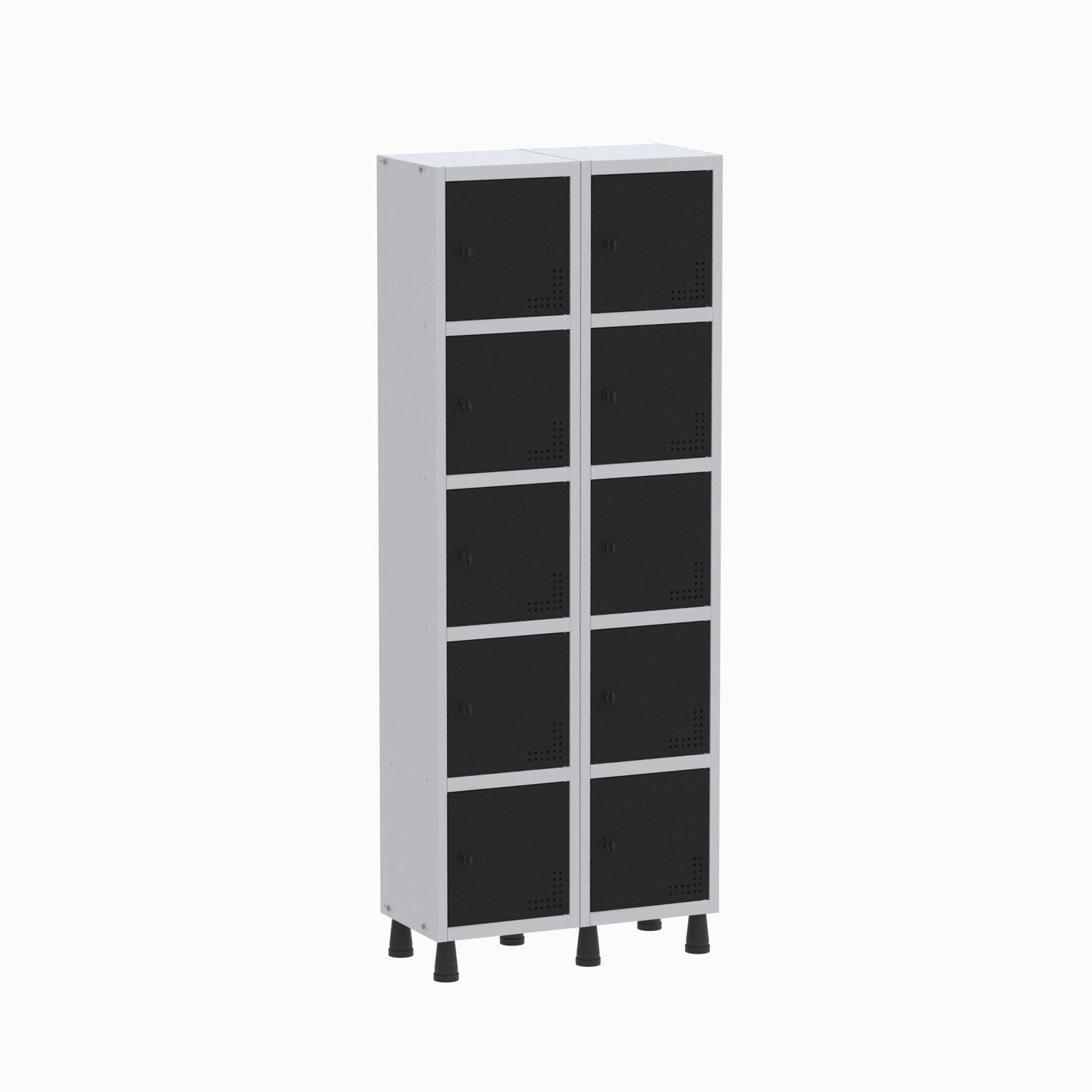 Armário Locker Guarda Volume Aço Light 10 Portas 69x179,5cm Cinza ...