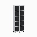 Ver imagem 1 de Armário Locker Guarda Volume Aço Light 10 Portas 69x179,5cm Cinza
