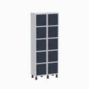 Ver imagem 1 de Armário Locker Guarda Volume Aço Light 10 Portas 69x179,5cm Verde/Cinza