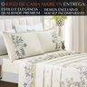 Lençol Super King Casal Marilyn 300 Fios Tecido Premium Toque Macio Conforto:palha - 2