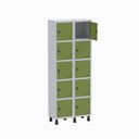 Ver imagem 2 de Armário Locker Guarda Volume Aço Light 10 Portas 69x179,5cm