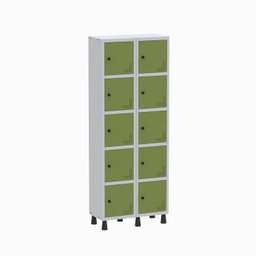 Armário Locker Guarda Volume Aço Light 10 portas 69x179,5cm - 2