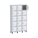 Ver imagem 5 de Armário Locker Guarda Volume Aço Light 15 Portas 103,5x179,5cm Preto/Cinza