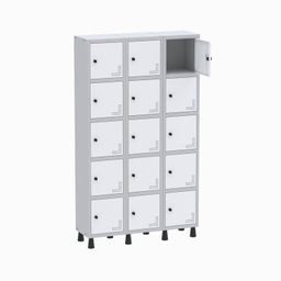 Armário Locker Guarda Volume Aço Light 15 portas 103,5x179,5cm - 3