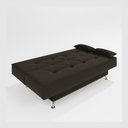 Ver imagem 4 de sofá cama 1,80m França Suede Marrom Adonai Estofados