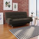 Ver imagem 1 de sofá cama 1,80m França Suede Marrom Adonai Estofados