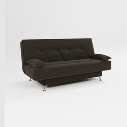 sofá cama 1,80m França Suede Marrom Adonai Estofados - 2