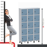 Armário Locker Guarda Volume Aço Light 15 Portas 103,5x179,5cm - 7