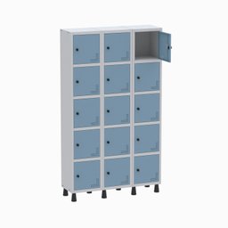 Armário Locker Guarda Volume Aço Light 15 portas 103,5x179,5cm - 2