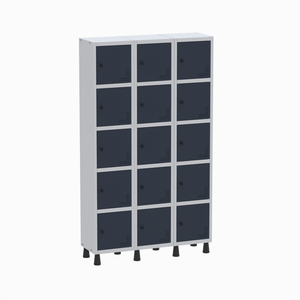Armário Locker Guarda Volume Aço Light 15 Portas 103,5x179,5cm