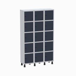 Armário Locker Guarda Volume Aço Light 15 portas 103,5x179,5cm - 1